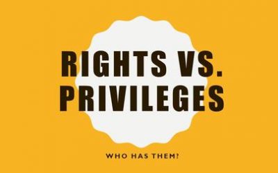 Episode #18: Rights versus Privileges…. & Tolerance